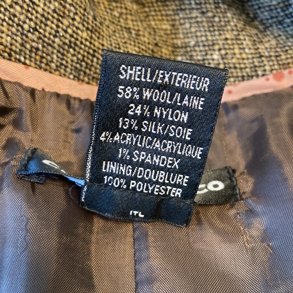 Club Monaco Sleeveless Wool Dress - Brown Tweed - Size 4 - Picture 4 of 4